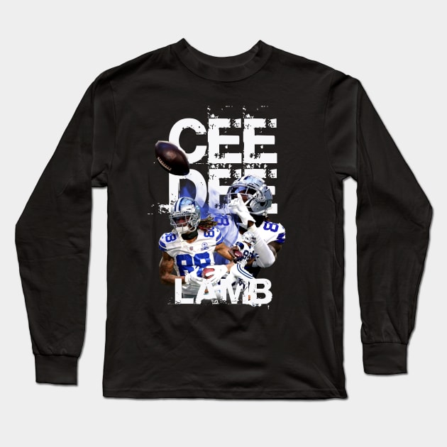 ceedee-lamb-football Long Sleeve T-Shirt by Aona jonmomoa